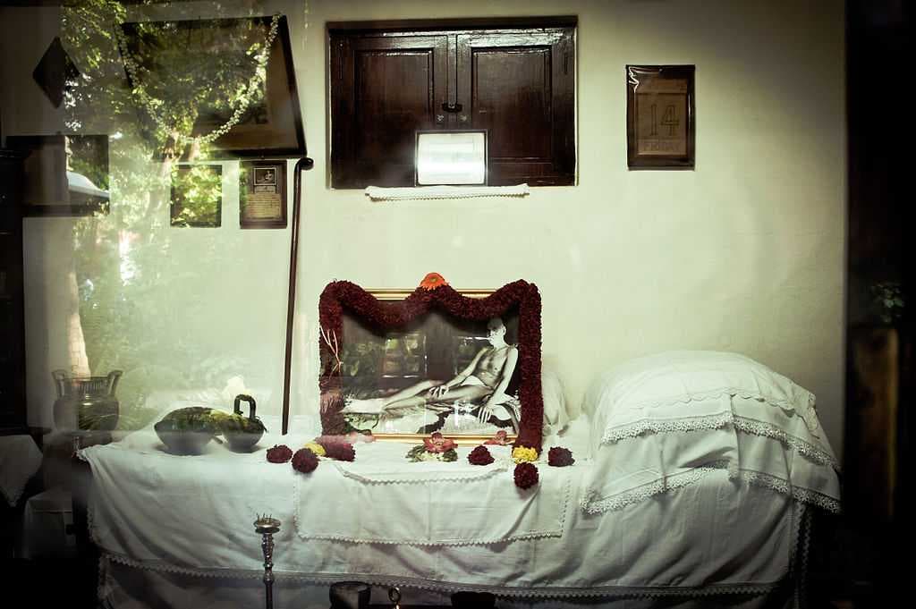 Ramana Maharshi Mahanirvana place in Sri Ramana Ashram.