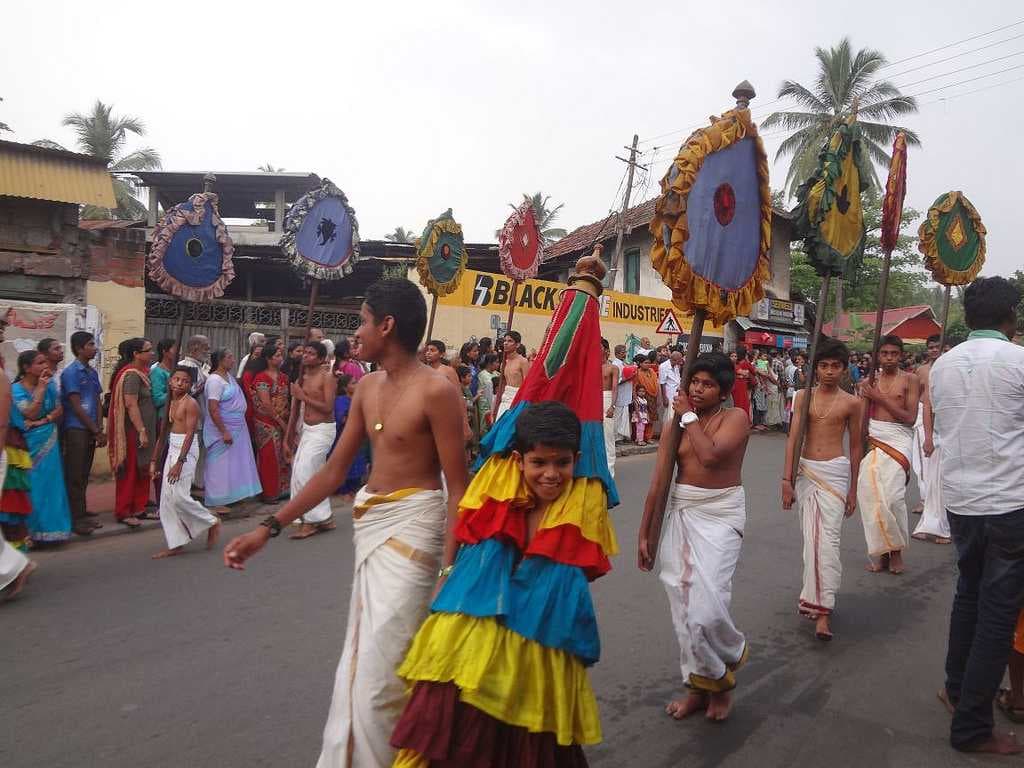 Procession at the Arattu Festival