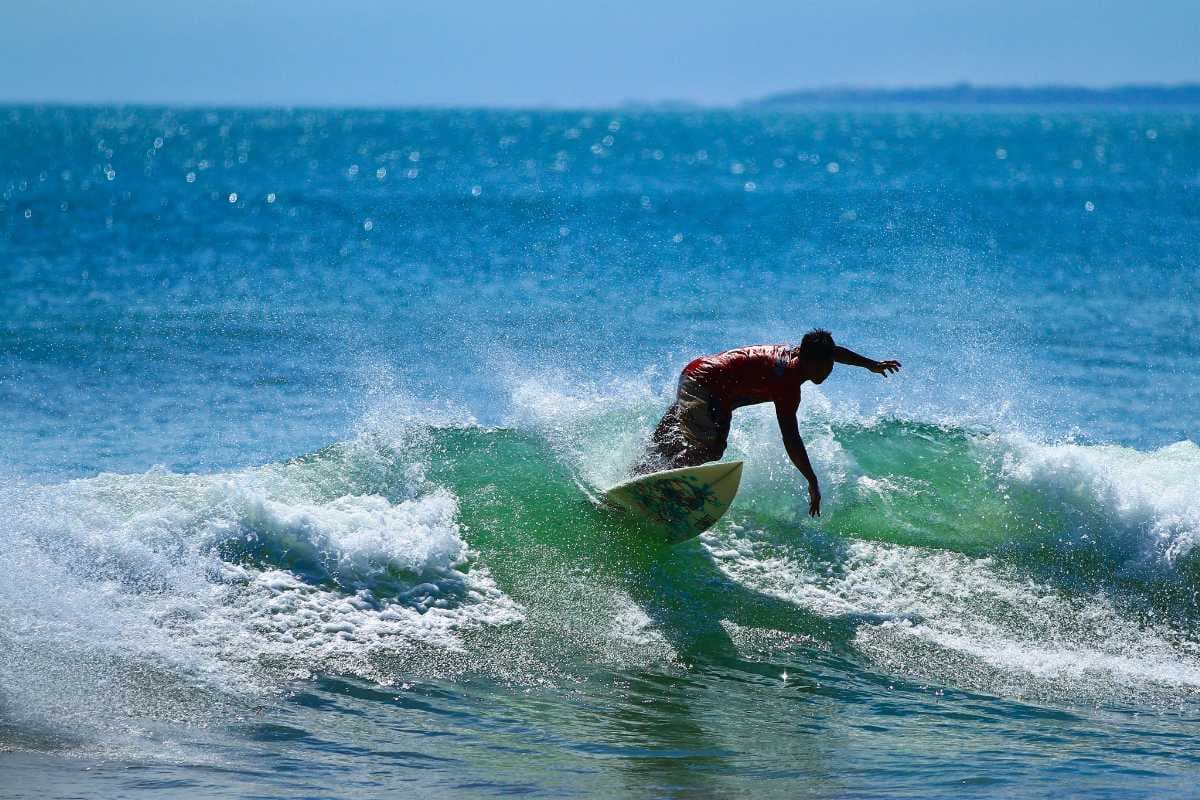 Surfing at Kuta Beach