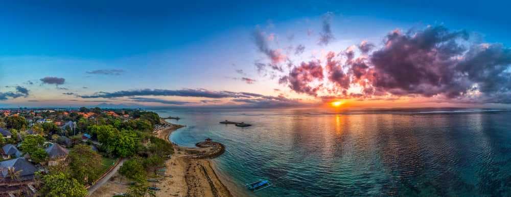 Aerial View of Sanur Beach