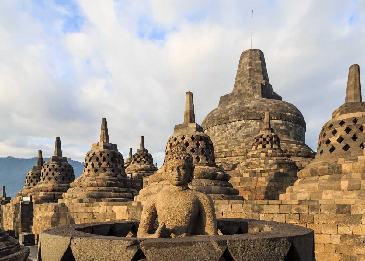 Charming Borobudur Temple - Built in 3 Tiers