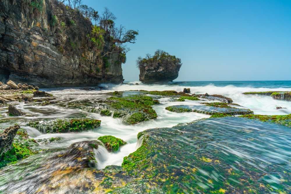 Sawarna Beach - Scenic Seascape View