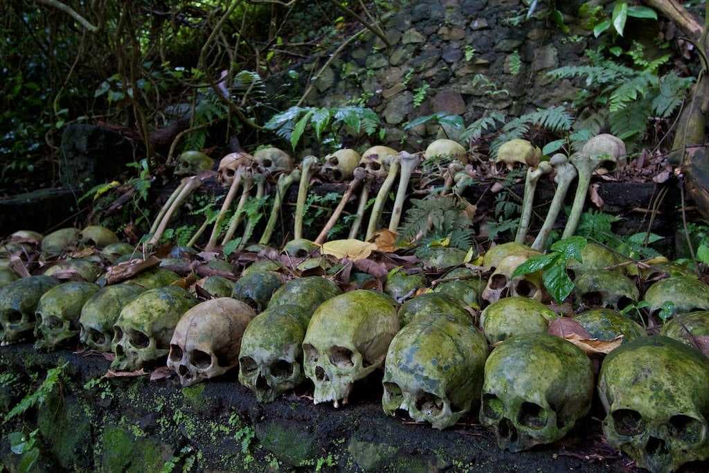 Collection of Human Skulls in Trunyan Village