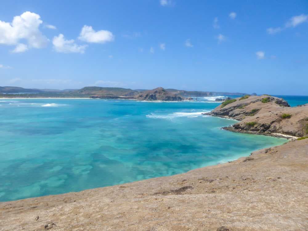 Panoramic View of Tanjung Aan Beach, Lombok, Indonesia