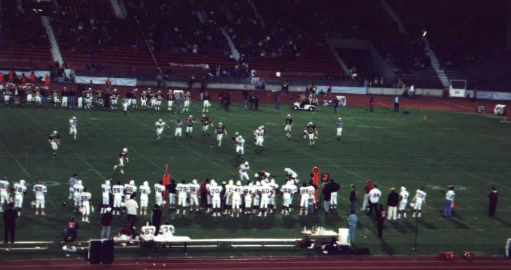 VIII Eurobowl in 1994, Lions Bergamo vs. London Olympians. Italian teams that have won the Eurobowl have been Frogs Legnano (1989) and Lions Bergamo (2000, 2001 and 2002)