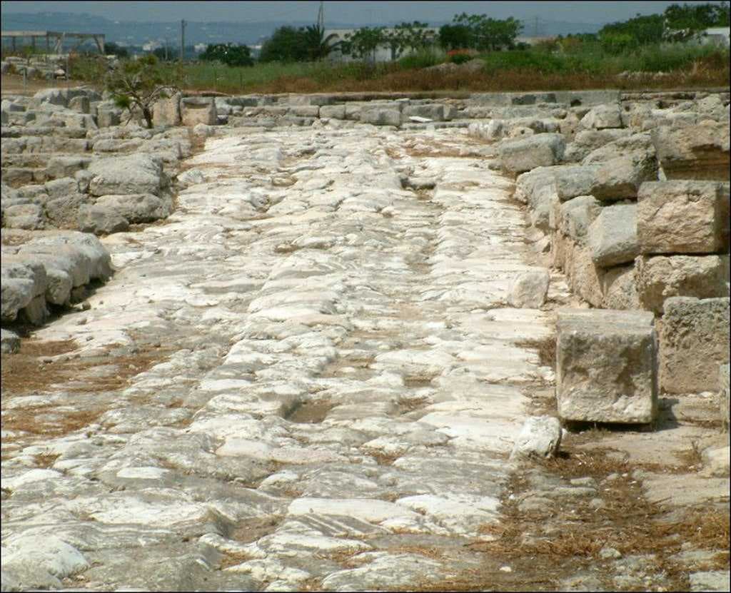 Emperor Trajan built a deviation of Via Appia. This is a tract of Via Appia Traiana near Egnatia.