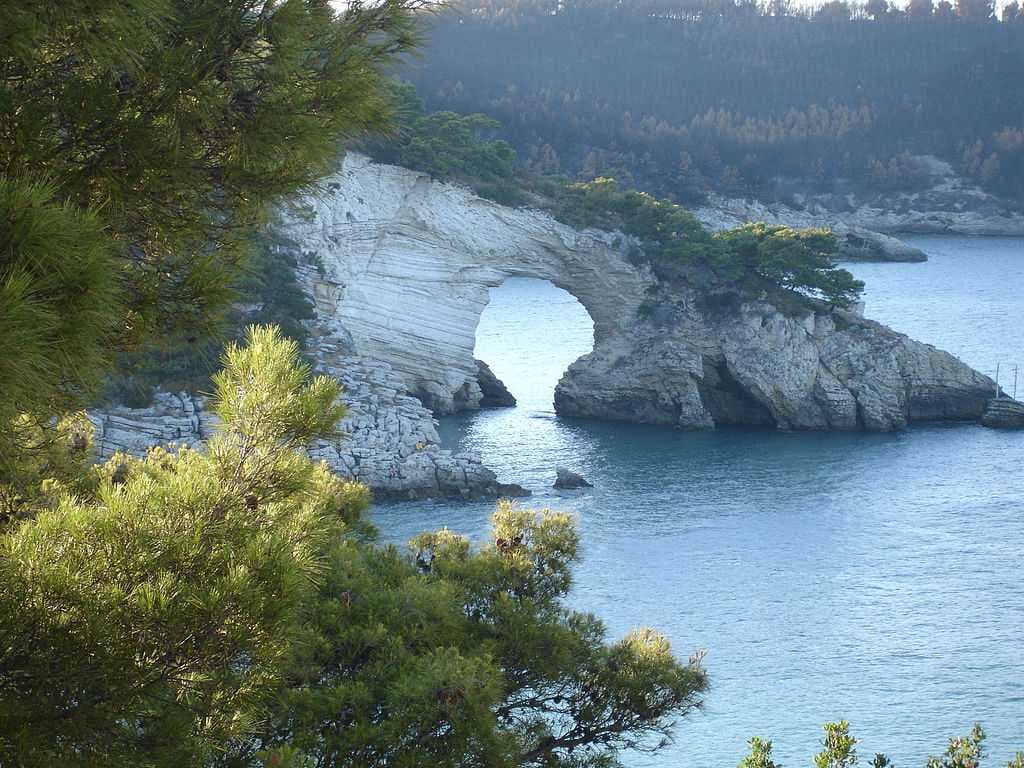 An example of erosion on the coast