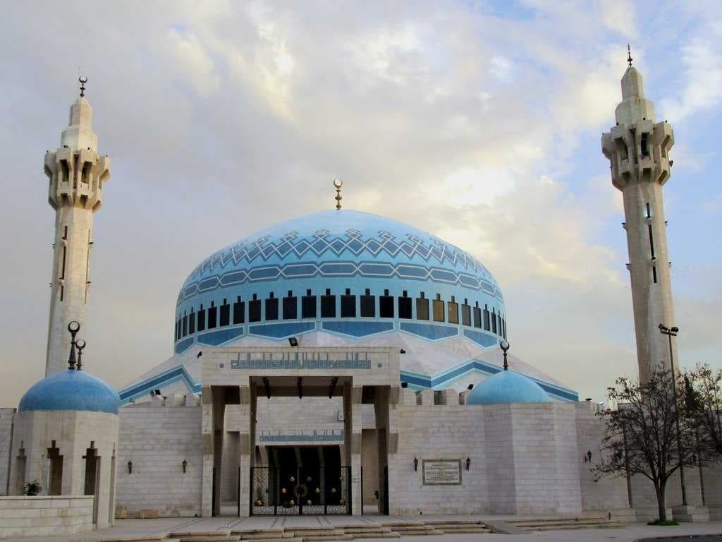 A beautiful picture of the King Abdullah I Mosque
