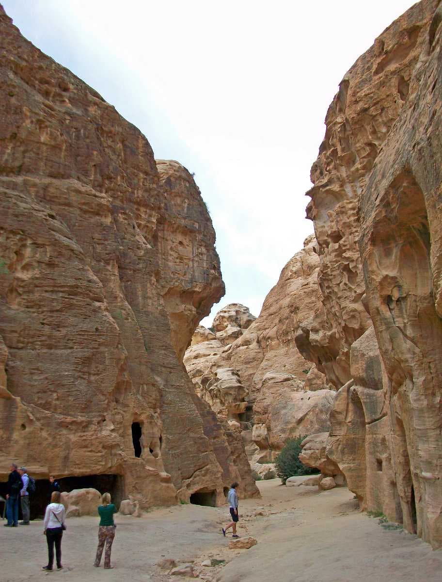 A view of the Little Petra