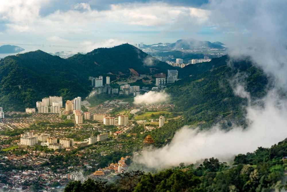 Scenic Penang Hill View Point