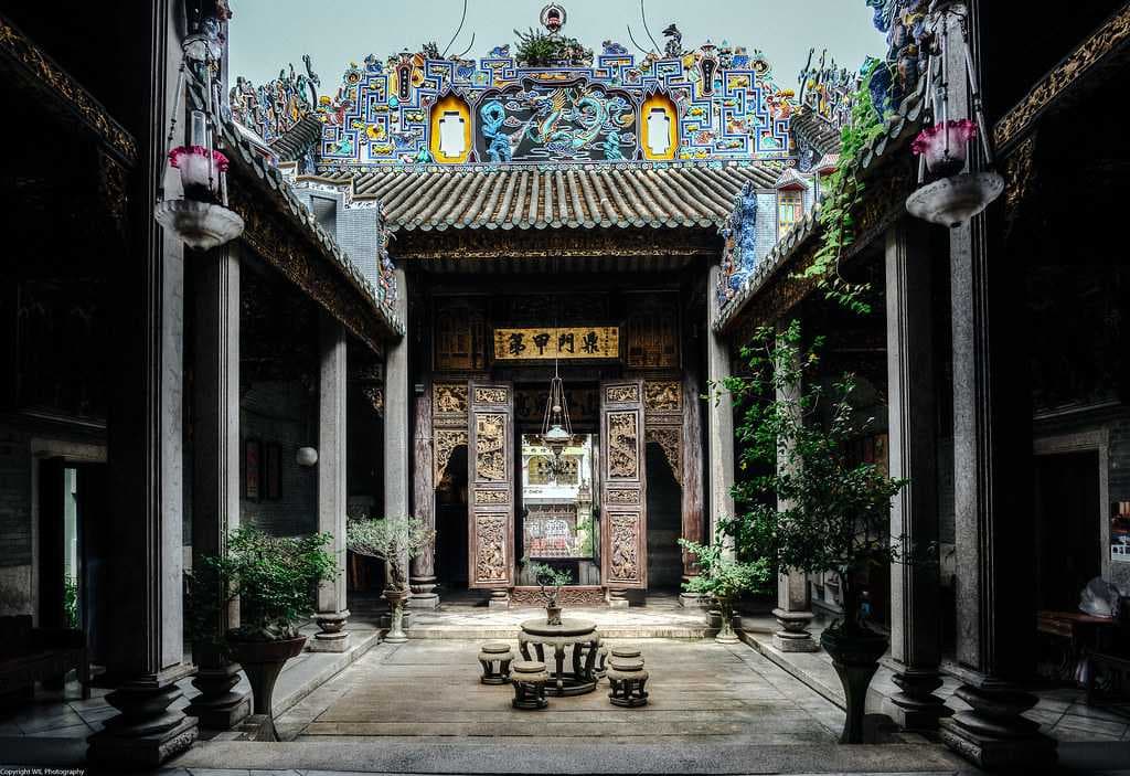 The inner courtyard