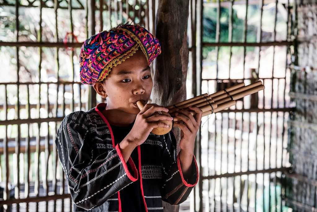 The Murut tribes who were once known for their headhunting practices