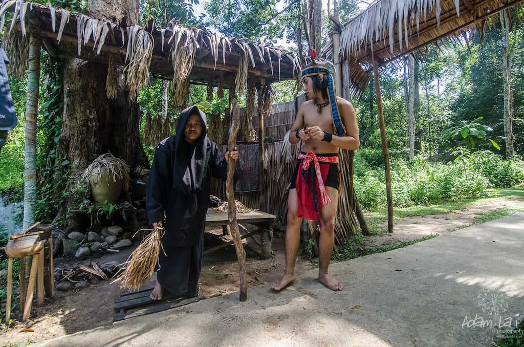 The Murut tribes who were once known for their headhunting practices