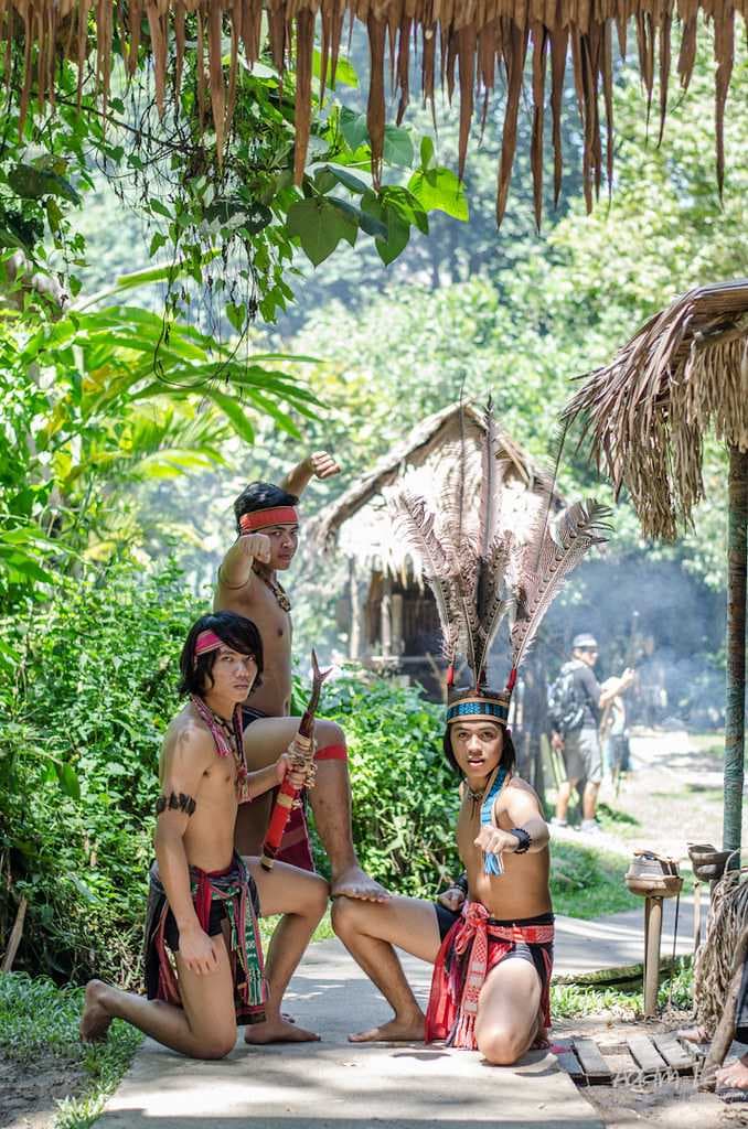 The Murut tribes who were once known for their headhunting practices