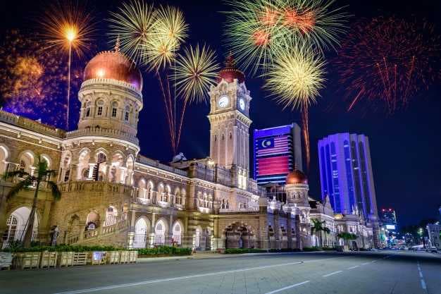 Merdeka Square on New Year's Eve