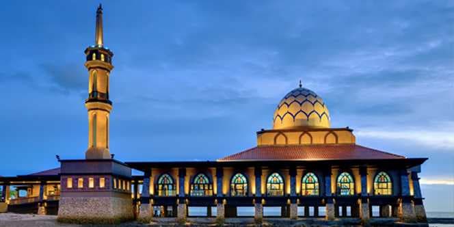Masjid Al Hussain, the Floating Mosque in Perlis