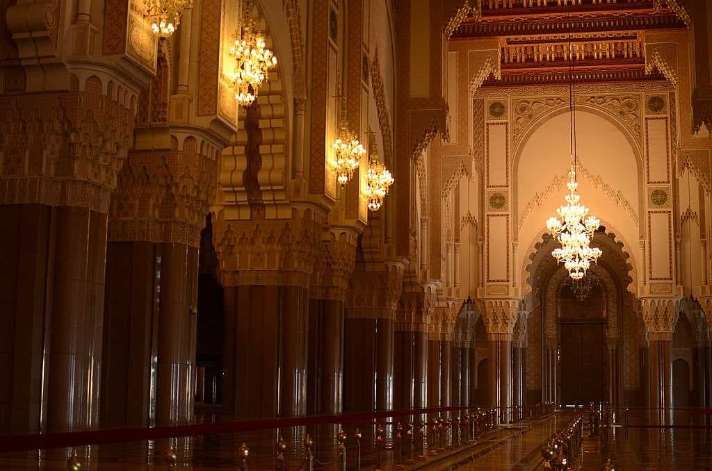 Interior of Hassan II Mosque