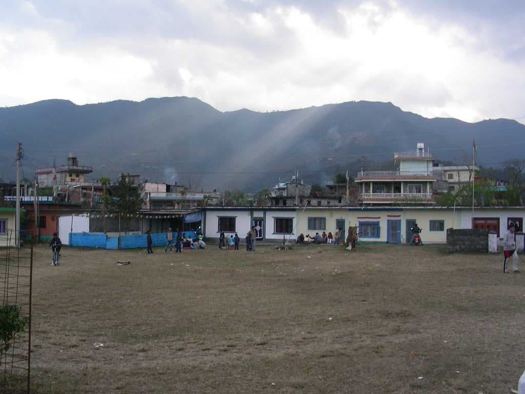 Houses in the Tibetan refugee camp.