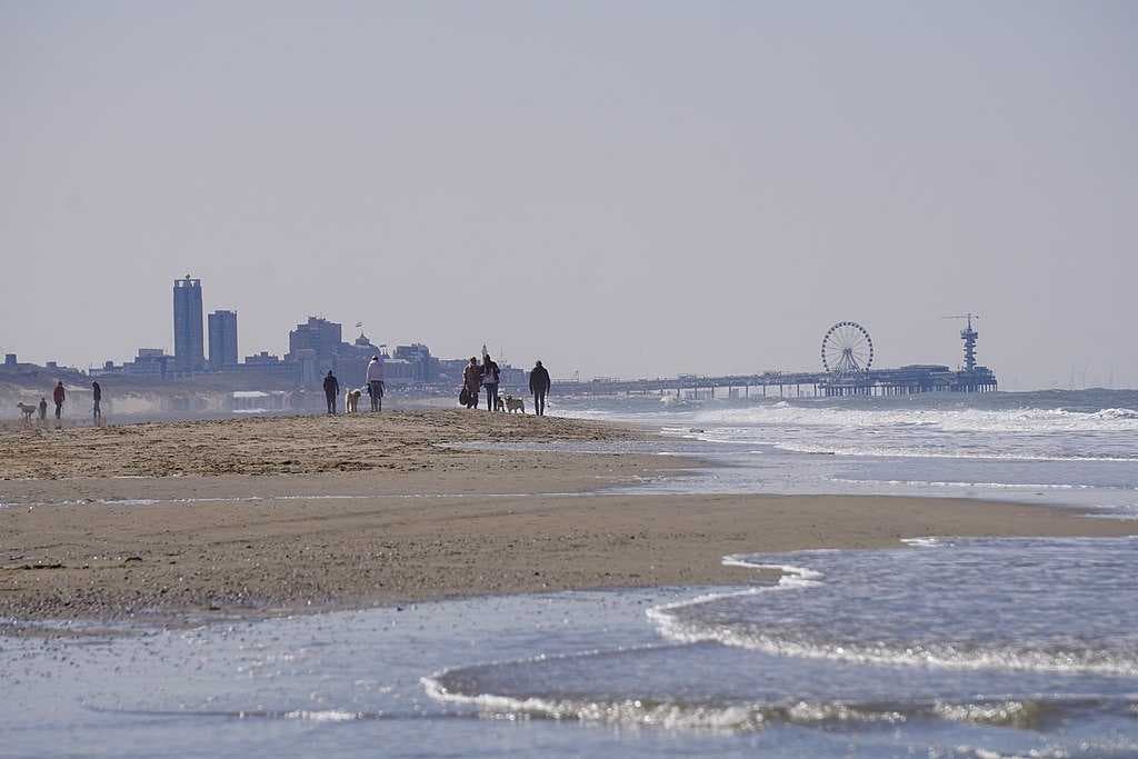 Scheveningen pier viewed from the beach near Wassenaar