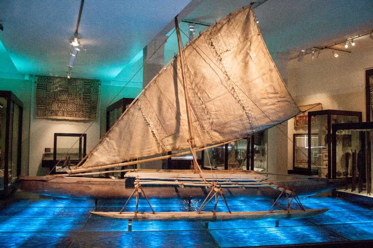 Maori Canoe Inside the Auckland War Memorial Museum