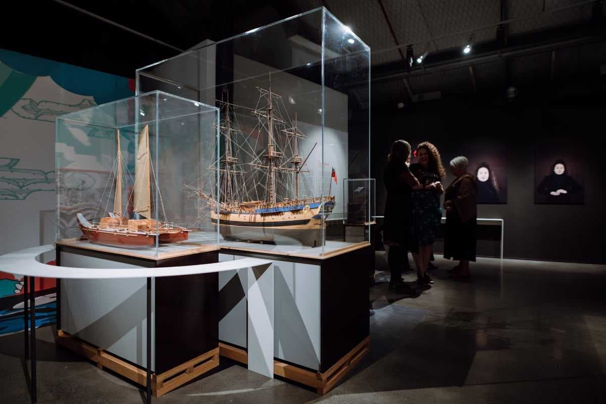 Replica of HMS Endeavour in New Zealand Maritime Museum