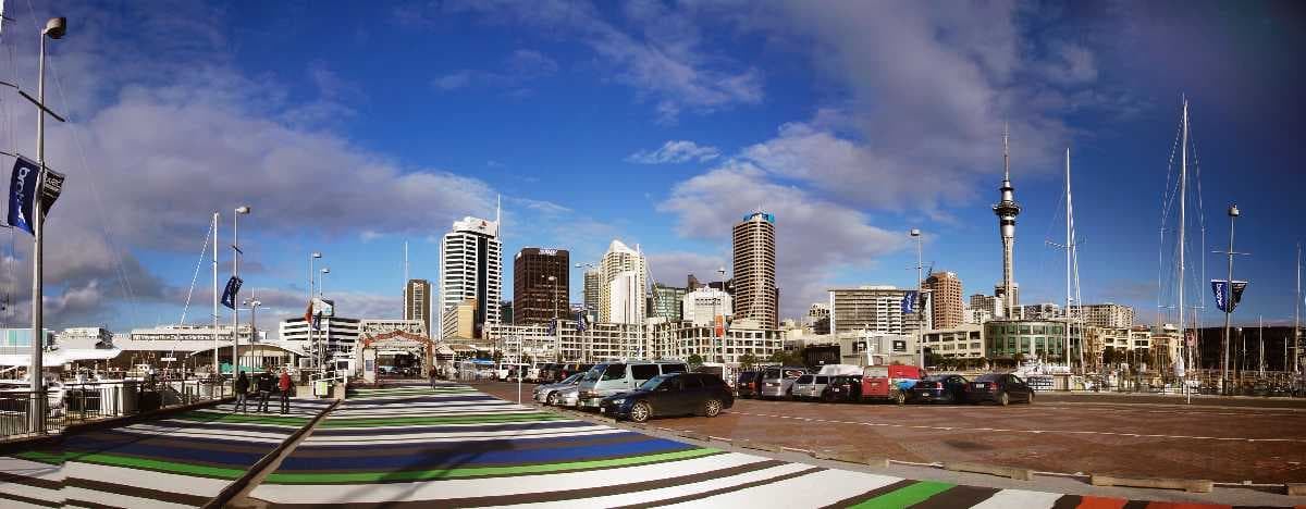 Skyline View from Viaduct Harbor