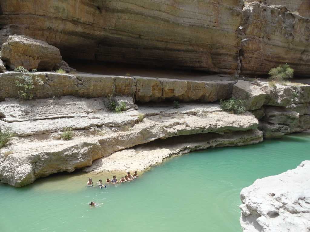 Swimming in Wadi Shab