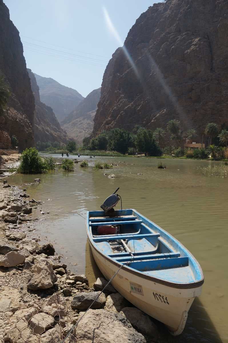 Boating Activity in Wadi Shab