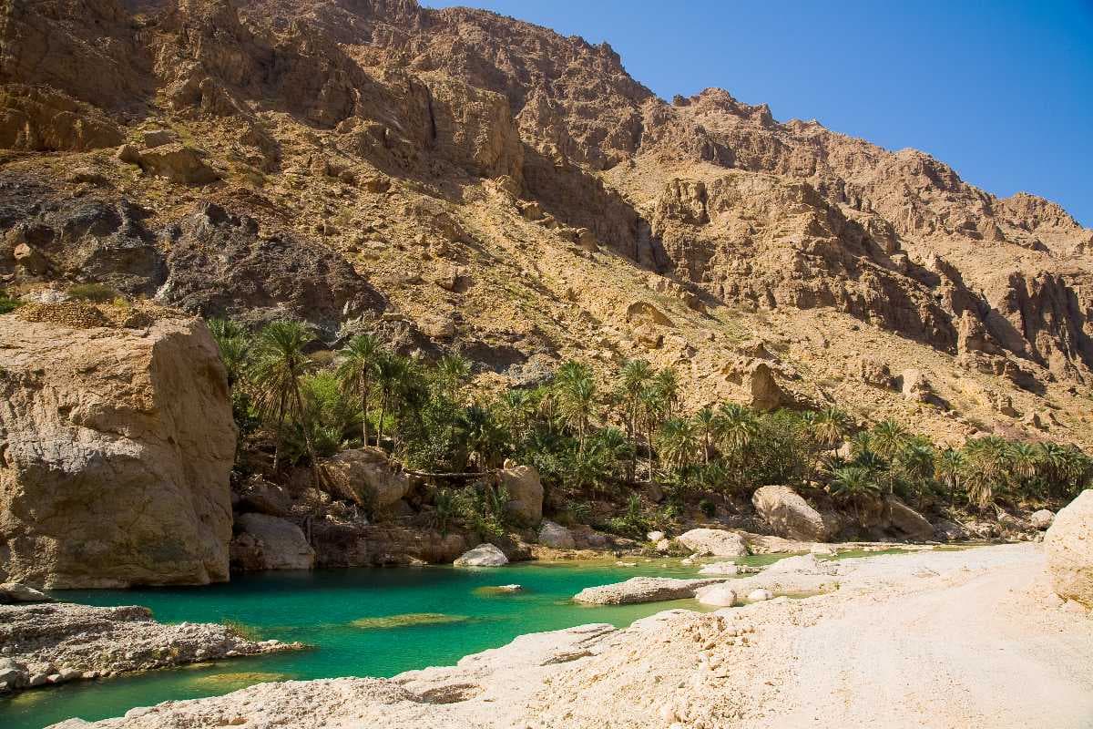 Beautiful Wadi Tiwi Spread Over 36 kms