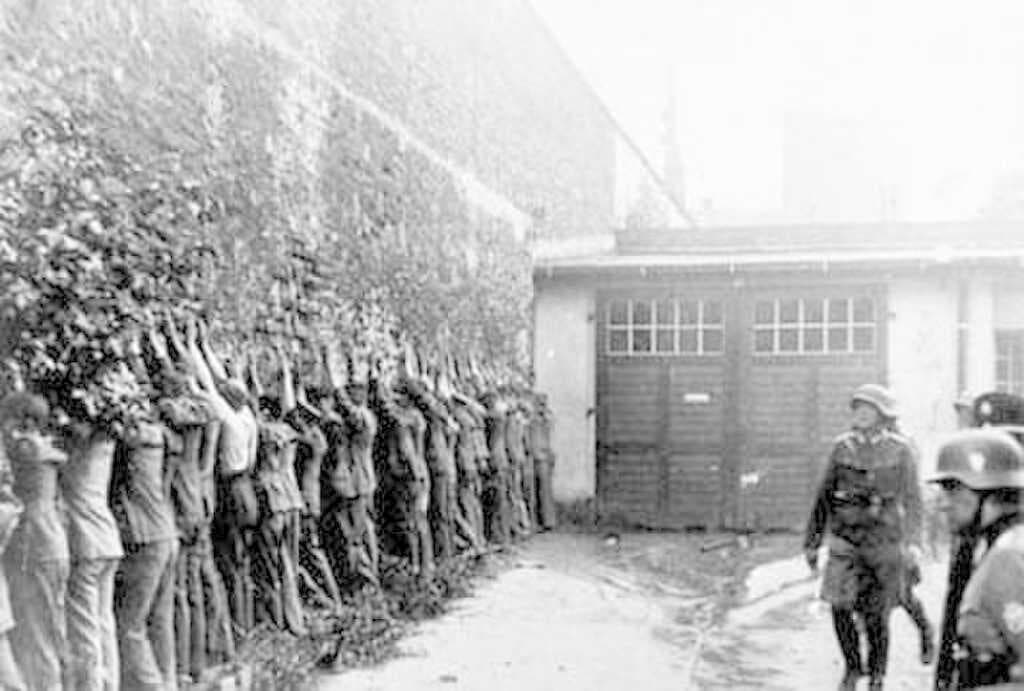 Captured Polish defenders of the Polish Post Office in Danzig shortly before their trial and execution by the Wehrmacht.