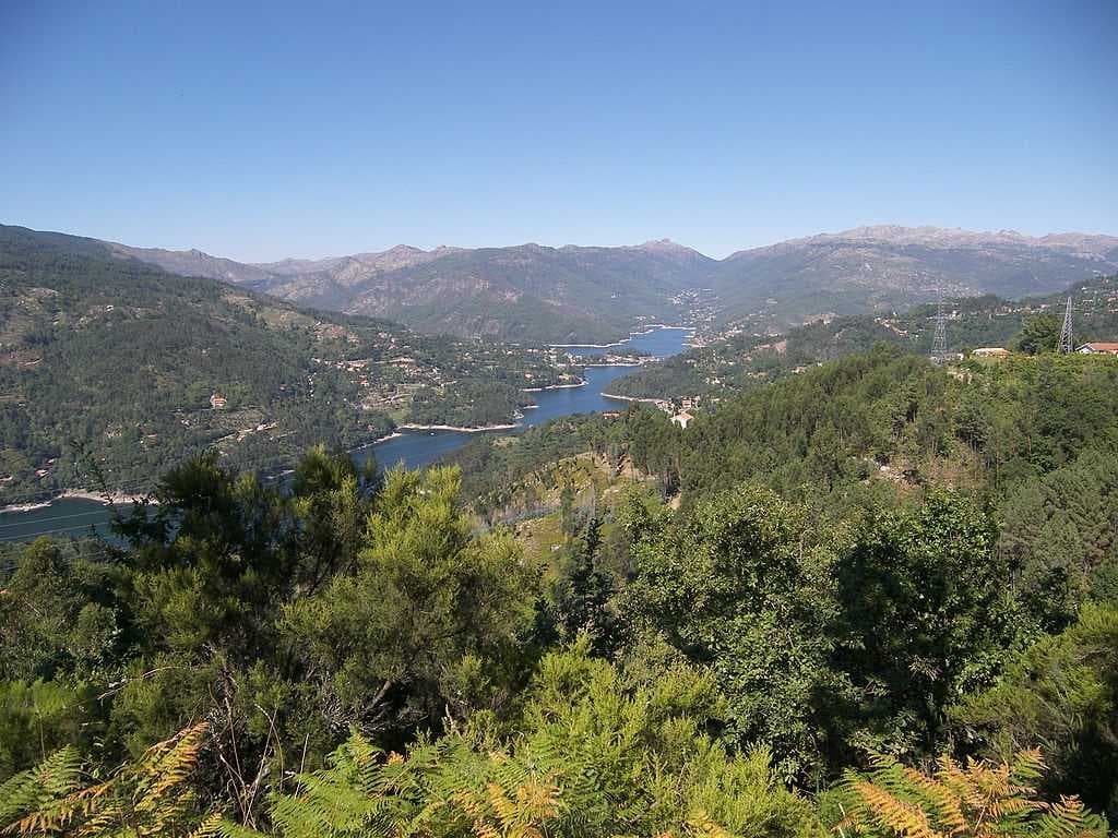 A view of the Lima River and landscape within the national park
