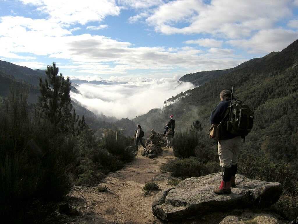 Fog forms over the valley in Terras de Bouro