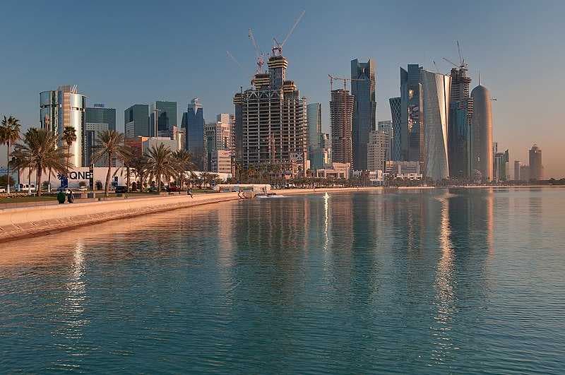 View of Doha Corniche and West Bay