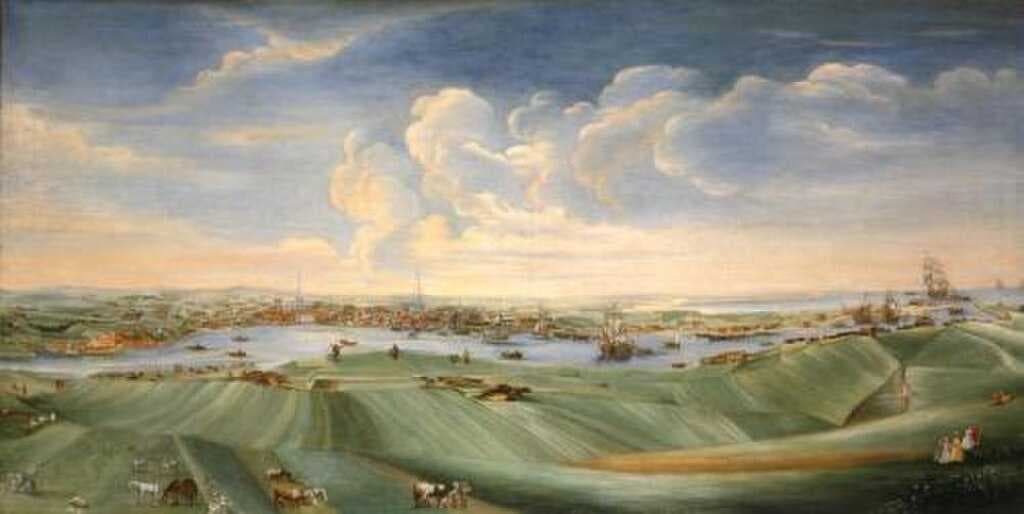 View Of Aberdeen by William Mosman, 1756