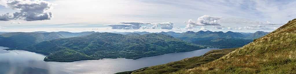 Loch Lomond, looking west from Ben Lomond