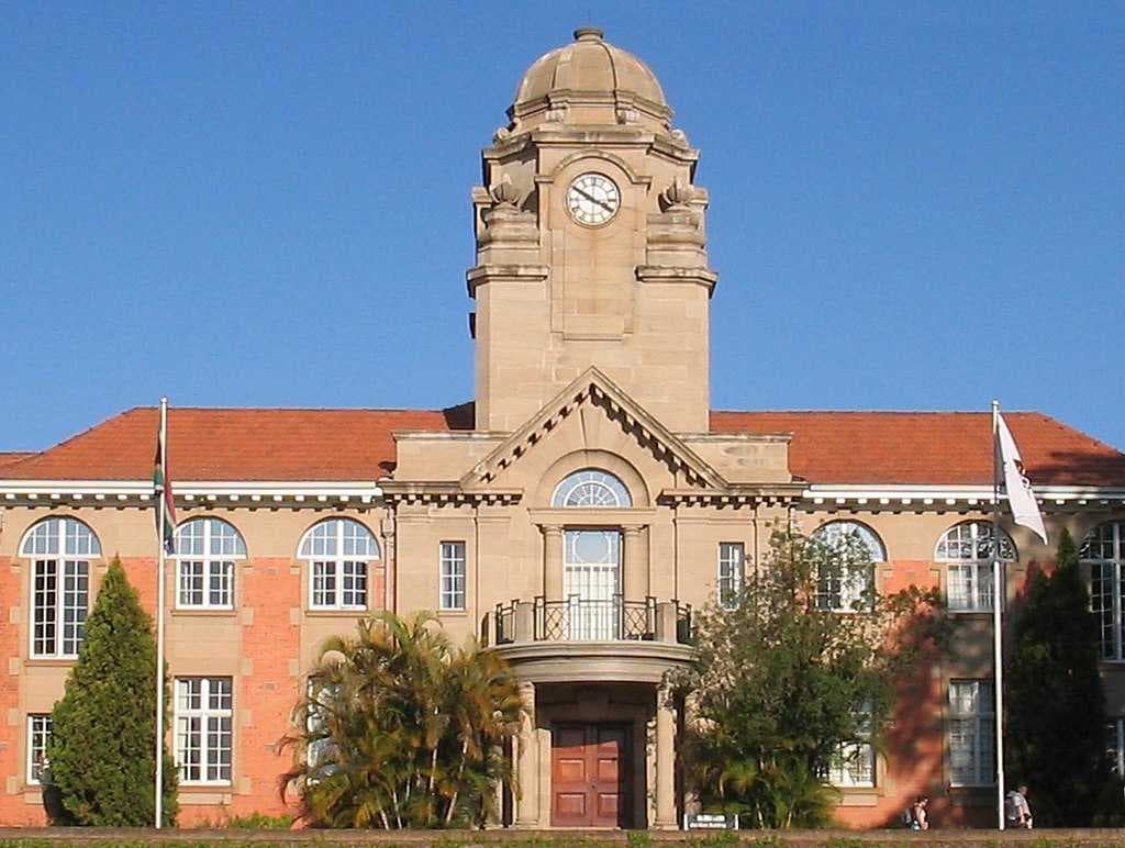 Clock tower of the university's Collin Webb Hall