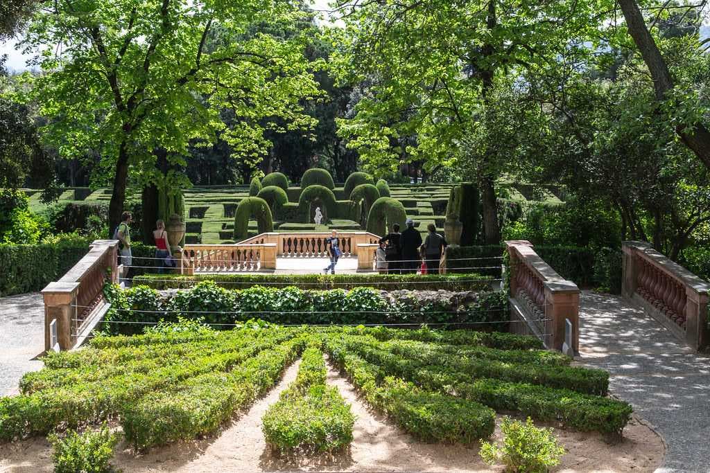 Visitors on the Lawns of Parc del Laberint d’Horta