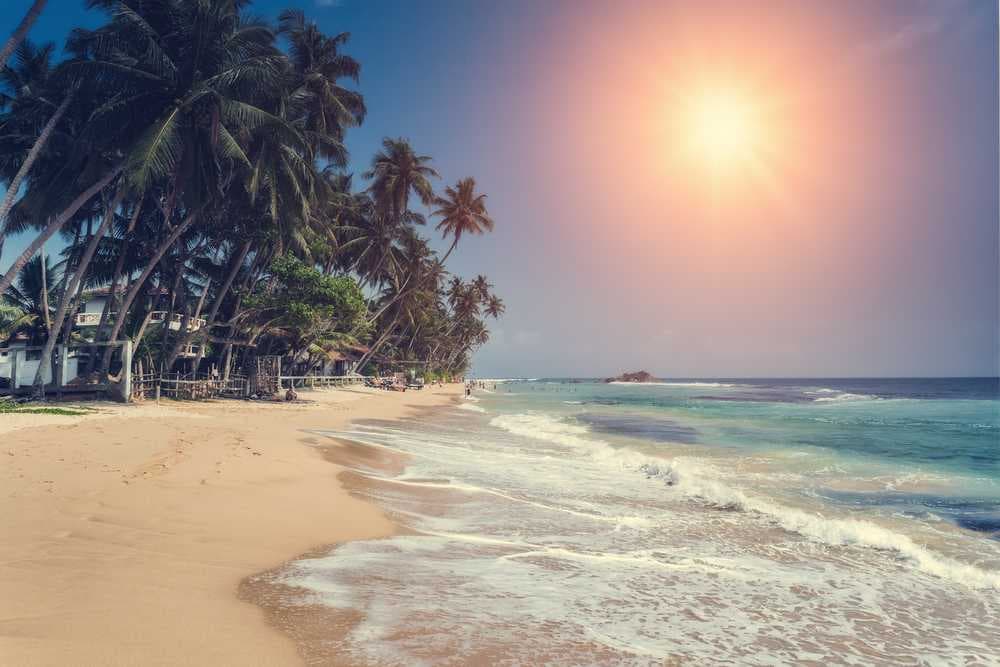 Hikkaduwa Beach Sunset