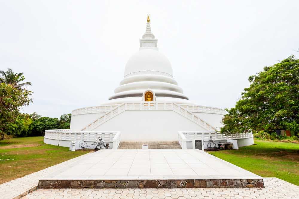 Japanese Peace Pagoda - Sacred Shrine in Unawatuna