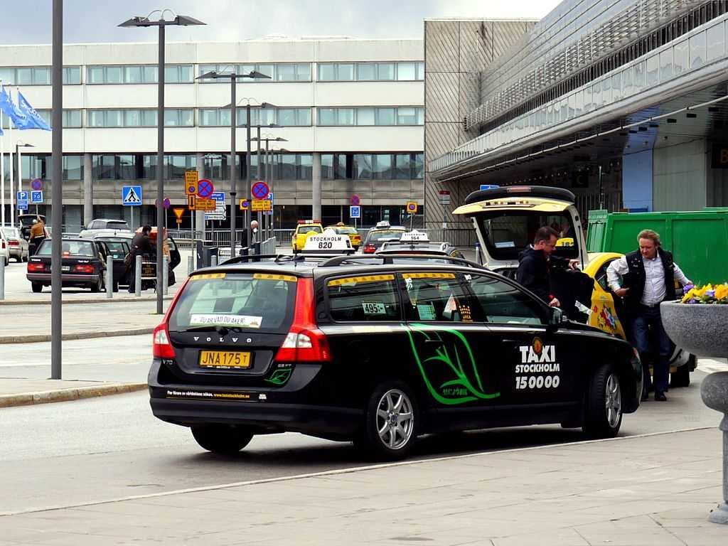 Taxi at Arlanda airport