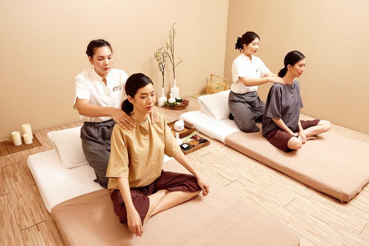 Combining acupressure, Ayurvedic principles, and assisted yoga, Thai massages are popular the world over. In a traditional Thai massage, practitioners use their hands, elbows, forearms, and thumbs alongside aromatic oil therapies to reduce muscle tension.