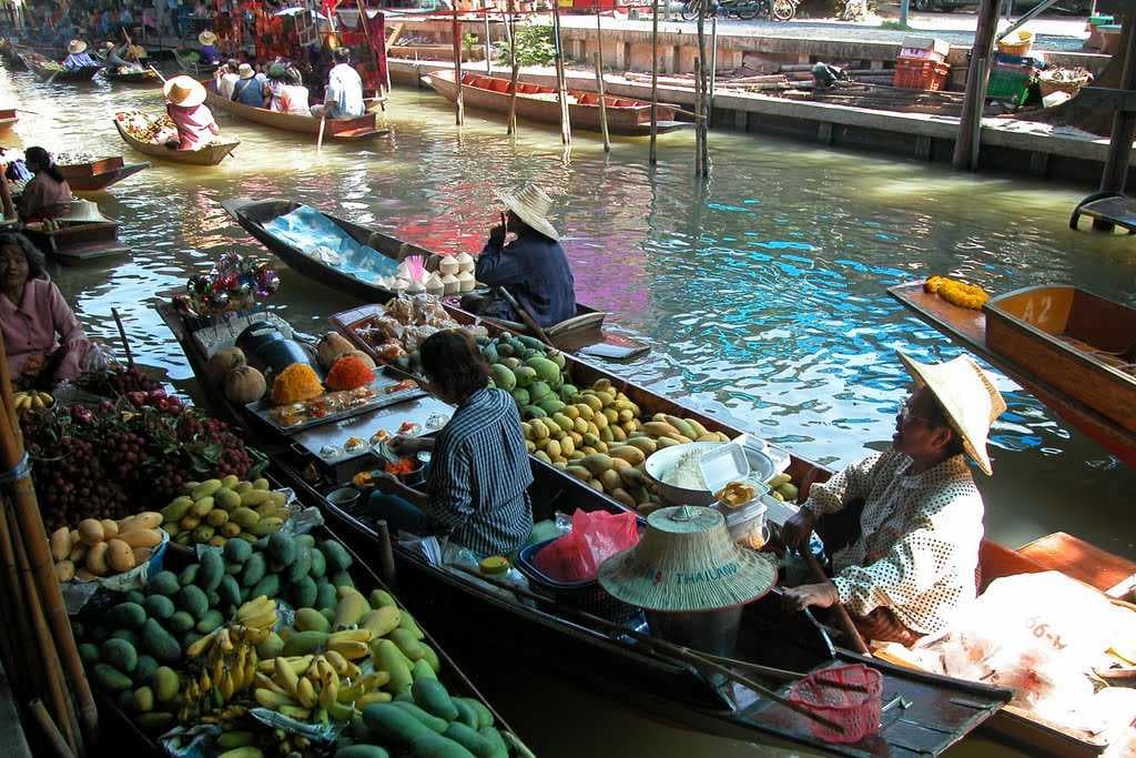 Floating Market in Bangkok