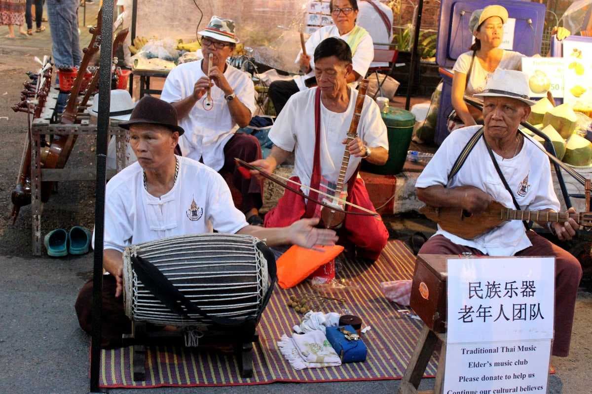 Street Performance in Chiang Mai Night Bazaar