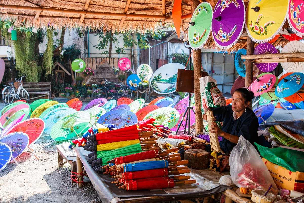 Beautiful Umbrella Shop, San Kamphaeng Road