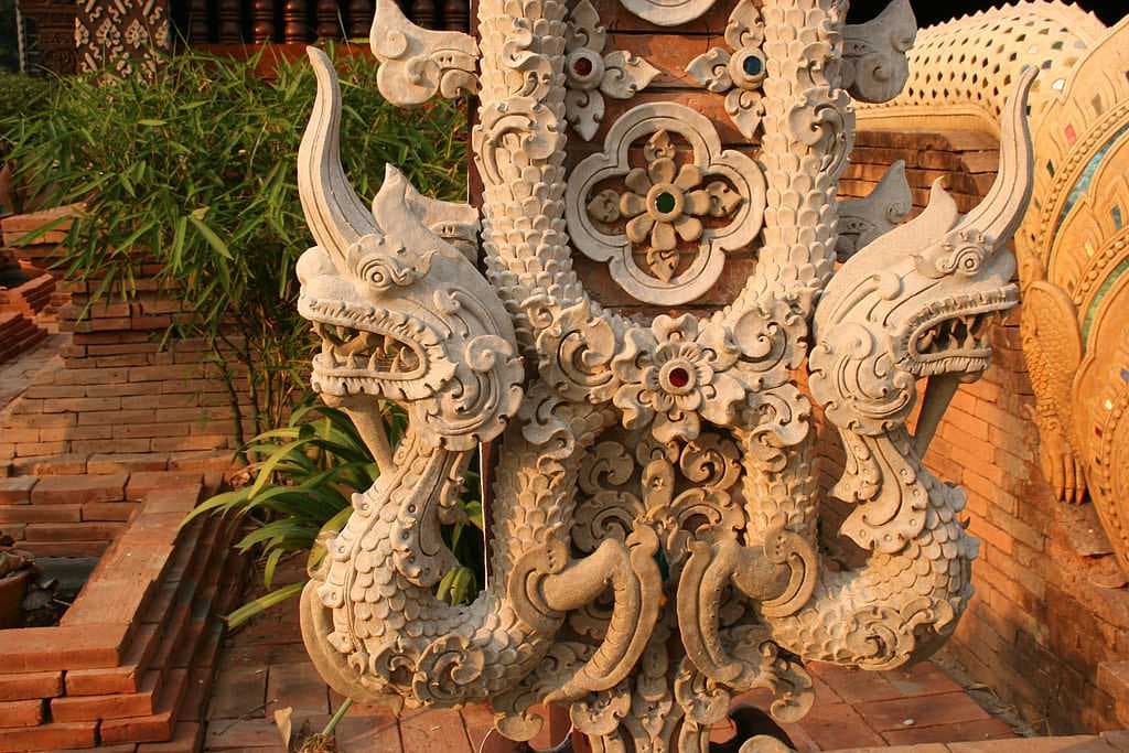Finely sculptured nagas