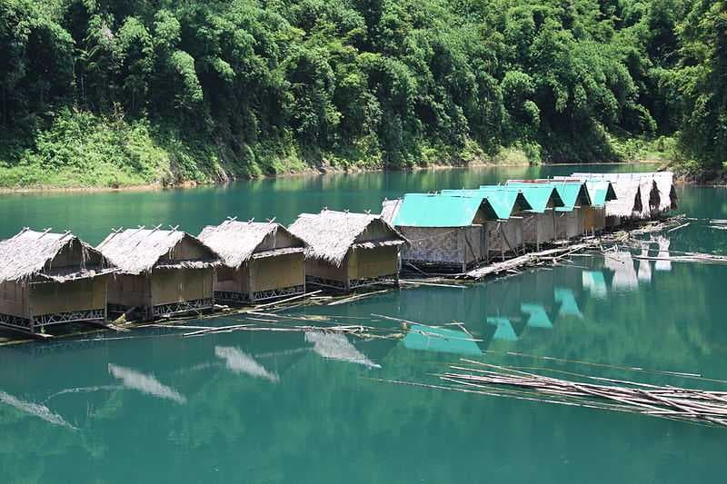 Raft Houses in Khao Sok National Park