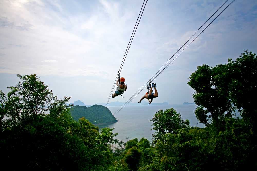 Ziplining - New Famous Activity in Koh Nang Yuan