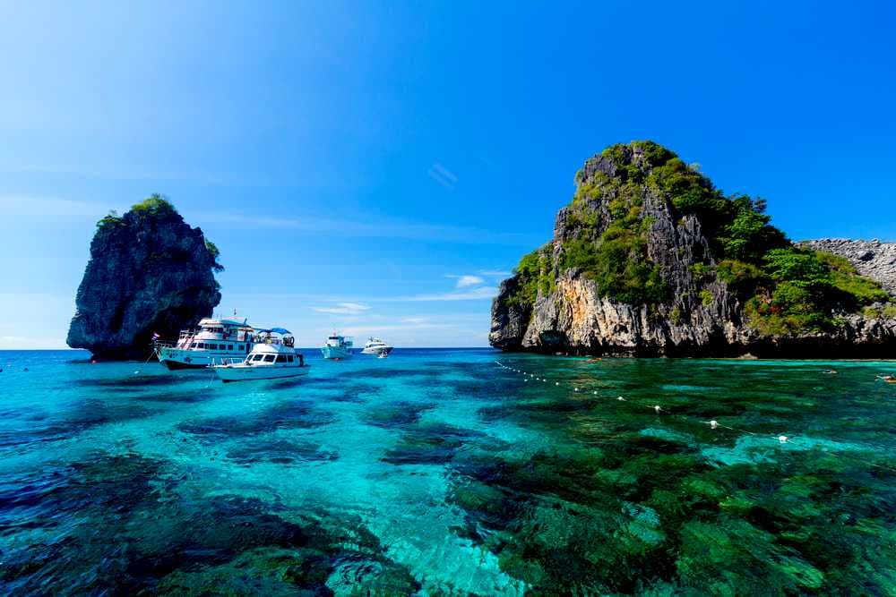 Seascape View of Koh Rok Island