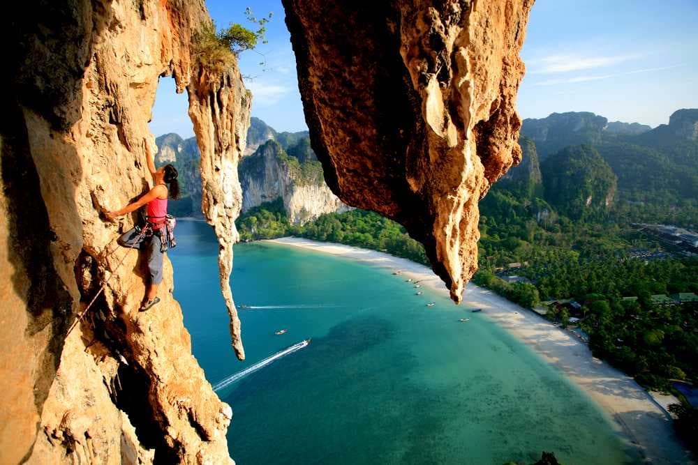 Adventurous Rock Climbing, Railay Beach