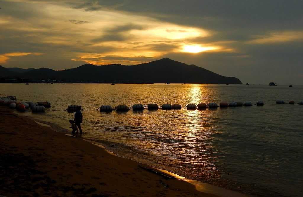Sunset Seen from Bang Saray Beach, Pattaya